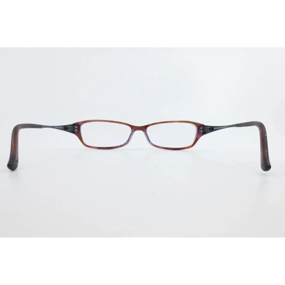 Scott Harris 228 02 Eyeglasses Frames Brown Purple Tortoise Rectangular